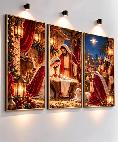 ✨Nacimiento De Jesús| Cuadro Típico Navideño 🎄🎇
